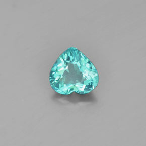 Apatito Verde natural de 1.02 ct, Forma de corazón, VS-SI