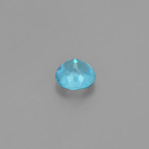 Apatito Azul natural de 0.90 ct, Corte Redondo, VS