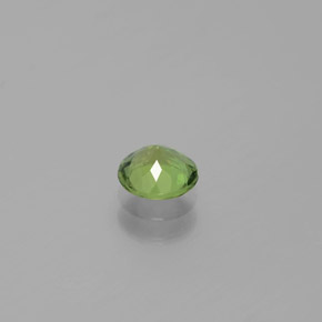 Apatita verde natural de 0,69 ct, corte redondo, VS