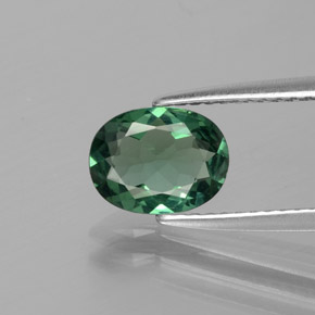 Apatita verde natural de 0,99 ct, corte óvalo, VVS-VS