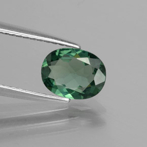 Apatita verde natural de 0,99 ct, corte óvalo, VVS-VS