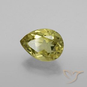 Apatito Amarillo medio natural de 2.55 ct, En forma de pera, VS