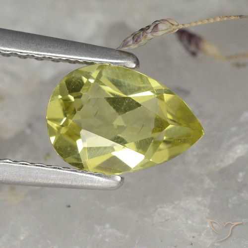 1.11ct Natural Verde bosque cálido Apatito, En forma de pera, VS