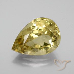 7.11ct Natural Amarillo toscana Apatito, En forma de pera, VS