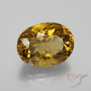 Apatito Dorado medio natural de 11.10 ct, Ovalada, VS-SI