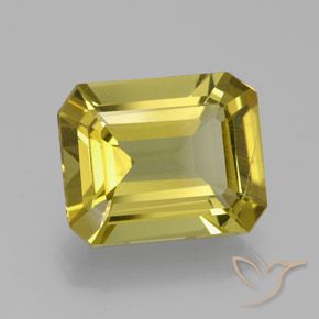 Apatito Amarillo amarronado natural de 6.33 ct, Corte Octágono / Esmeralda, VS