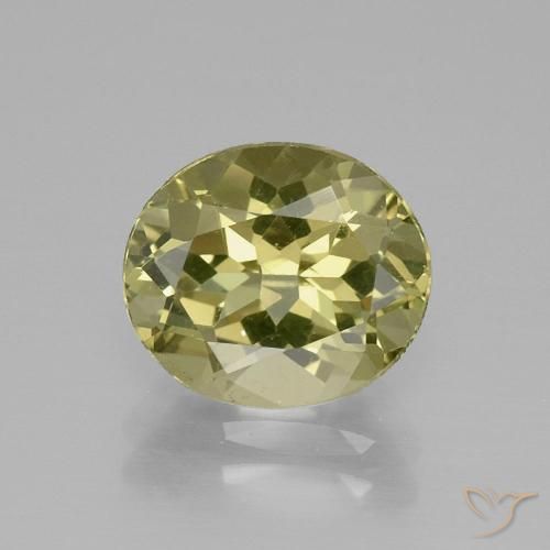3.14ct Natural Amarillo verdoso Apatito, Ovalada, VVS-VS
