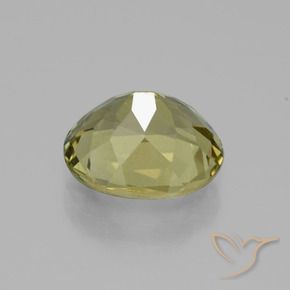 Apatito Amarillo verdoso natural de 3.14 ct, Ovalada, VVS-VS