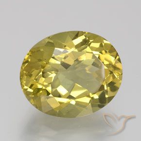 Apatito Amarillo amarronado natural de 6.53 ct, Ovalada, VS