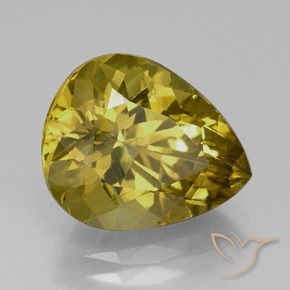 Apatito Amarillo púrpura natural de 7.15 ct, En forma de pera, VS