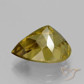 Apatito Amarillo púrpura natural de 7.15 ct, En forma de pera, VS