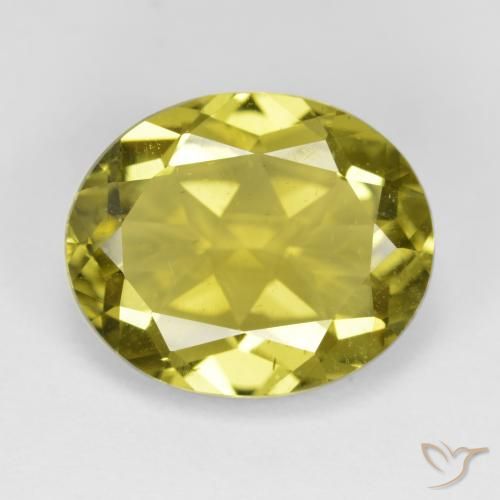 7.19ct Natural Amarillo claro Apatito, Ovalada, VS