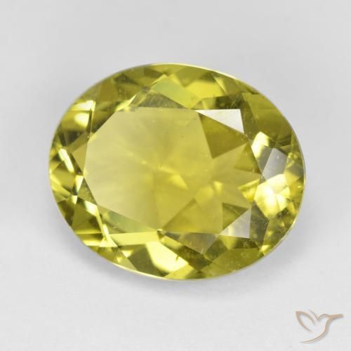 Apatito Amarillo claro natural de 7.19 ct, Ovalada, VS
