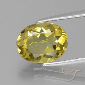 3.16ct Natural Amarillo medio Apatito, Ovalada, VS