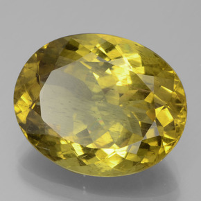 Apatito Amarillo medio natural de 11.23 ct, Corte Óvalo, VS-SI