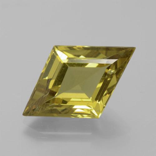 Apatita amarillo natural de 6,89 ct, forma elegante, VS