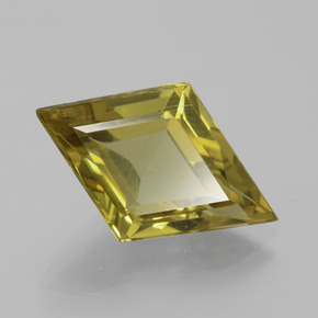Apatita amarillo natural de 6,89 ct, forma elegante, VS