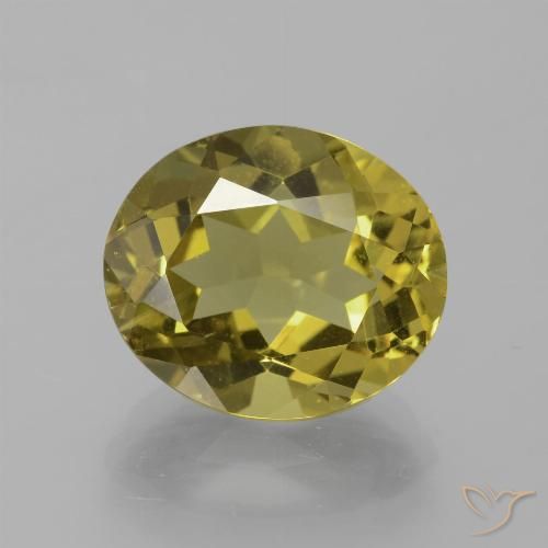 6.65ct Natural Amarillo medio Apatito, Ovalada, VS