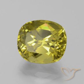 Apatito Amarillo amarronado natural de 7.26 ct, Forma Cojín, VVS-VS