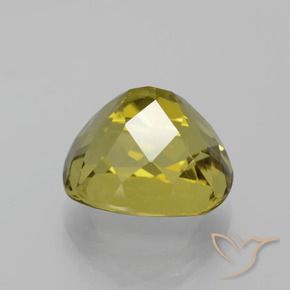 Apatito Amarillo amarronado natural de 7.26 ct, Forma Cojín, VVS-VS