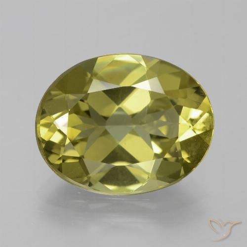 7.34ct Natural Amarillo medio Apatito, Ovalada, VS
