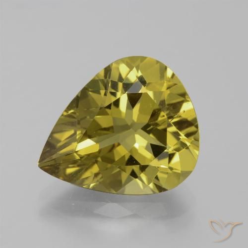 7.75ct Natural Amarillo medio Apatito, En forma de pera, VS