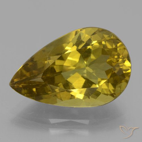 8.03ct Natural Amarillo medio Apatito, En forma de pera, VS