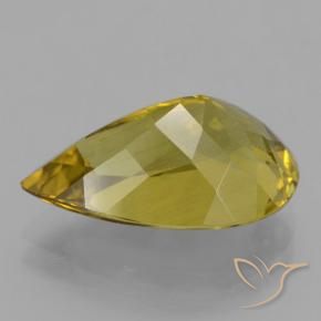 Apatito Amarillo medio natural de 8.03 ct, En forma de pera, VS