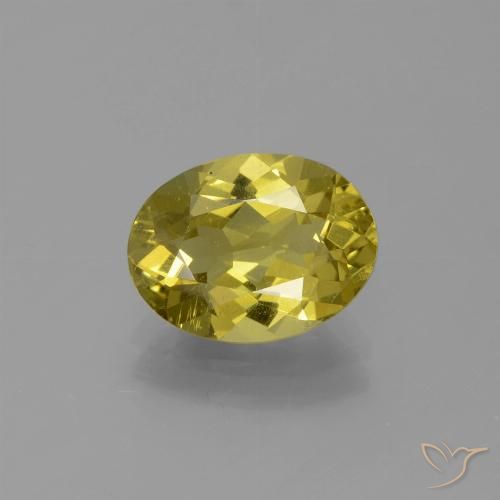 Apatito Amarillo medio natural de 2.44 ct, Corte Óvalo, VS-SI