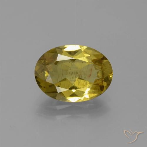 Apatita amarillo natural de 2,76 ct, corte óvalo, SI
