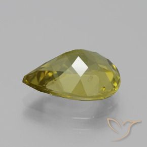 Apatito Amarillo medio natural de 3.78 ct, En forma de pera, VS-SI