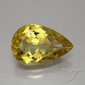 Apatita dorado terroso natural de 4,13 ct, en forma de pera, VS