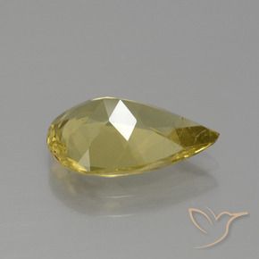 Apatito Amarillo púrpura natural de 2.97 ct, En forma de pera, VS-SI
