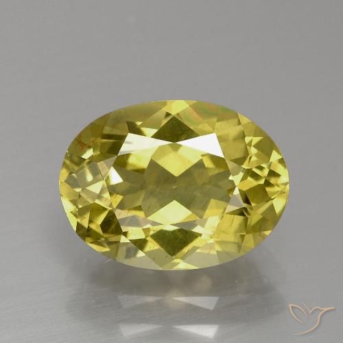 3.22ct Natural Amarillo medio Apatito, Ovalada, VS