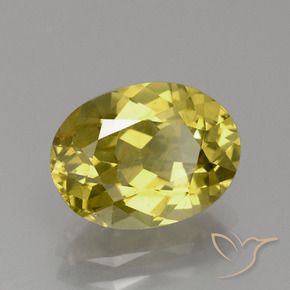 Apatito Amarillo medio natural de 3.22 ct, Ovalada, VS