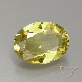 Apatito Amarillo claro medio natural de 2.91 ct, Ovalada, VS