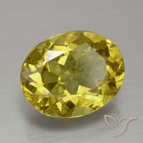 Apatito Amarillo púrpura natural de 4.54 ct, Ovalada, VS-SI