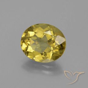 Apatito Amarillo medio natural de 4.83 ct, Ovalada, VS