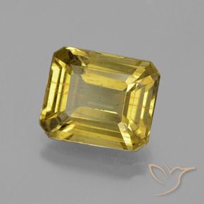 Apatito Oro natural de 4.46 ct, Corte Octágono / Esmeralda, VS