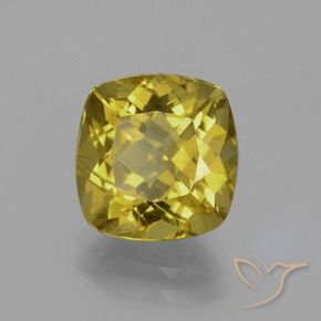 Apatito Dorado medio natural de 5.19 ct, Forma Cojín, VS