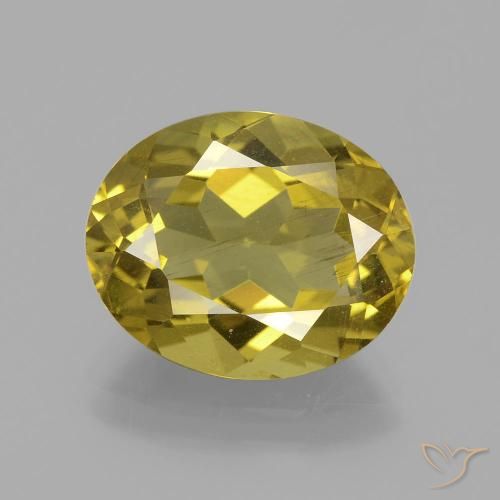 5.95ct Natural Amarillo otoño Apatito, Ovalada, VS