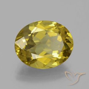 Apatito Amarillo otoño natural de 5.95 ct, Ovalada, VS