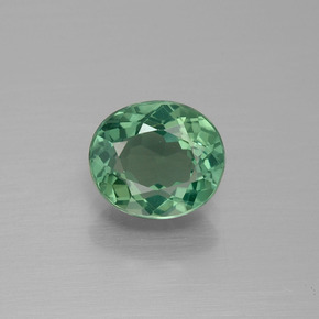 Apatita verde natural de 1,64 ct, corte óvalo, VVS-VS