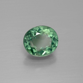Apatita verde natural de 1,64 ct, corte óvalo, VVS-VS