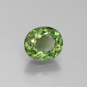 Apatito Verde medio natural de 1.49 ct, Corte Óvalo, VS
