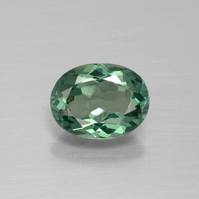 Apatita verde natural de 1,20 ct, corte óvalo, VVS-VS