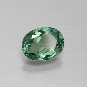 Apatita verde natural de 1,20 ct, corte óvalo, VVS-VS