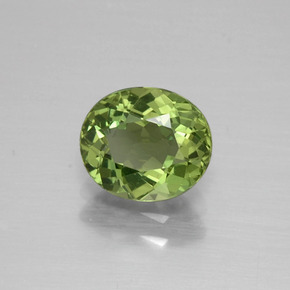 Apatito Verde natural de 1.38 ct, Corte Óvalo, VVS