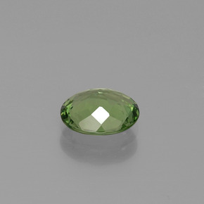 Apatita verde natural de 0,96 ct, corte óvalo, VVS