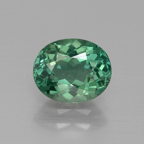 Apatita verde natural de 1,36 ct, corte óvalo, VVS-VS